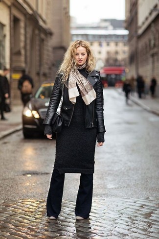 Schwarze Schlaghose kombinieren – 40 Damen Outfits