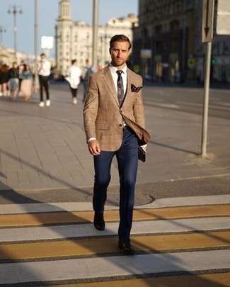 Schwarze Krawatte mit Blumenmuster kombinieren – 19 Herren Outfits