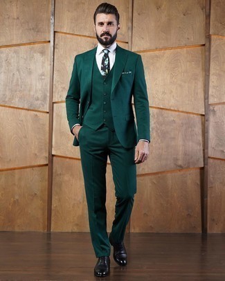 Schwarze Krawatte mit Blumenmuster kombinieren – 19 Herren Outfits
