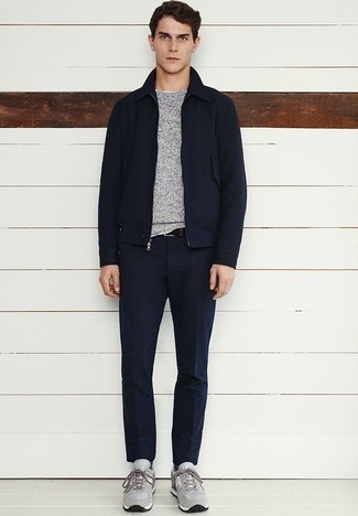 Schwarze Harrington-Jacke kombinieren – 268 Herren Outfits