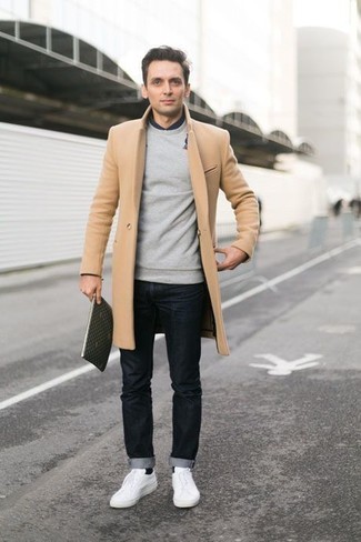 Welche Pullover mit einem Rundhalsausschnitt mit schwarzer Jeans zu tragen – 511+ Herren Outfits