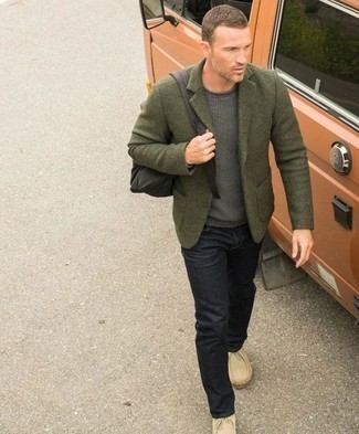 Welche Pullover mit einem Rundhalsausschnitt mit schwarzer Jeans zu tragen – 511+ Herren Outfits
