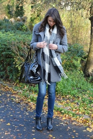 Schwarze Leder Stiefeletten kombinieren – 1560+ Damen Outfits