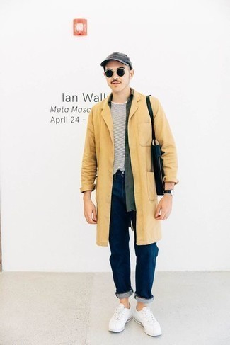 Schwarze Leder Baseballkappe kombinieren – 18 Herren Outfits