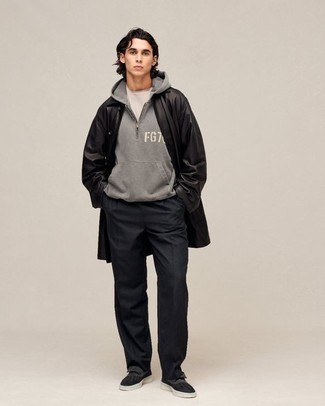 Schwarzen Ledermantel kombinieren – 12 Herren Outfits