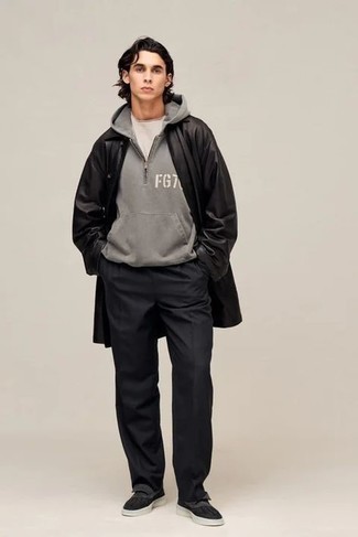Schwarzen Ledermantel kombinieren – 12 Herren Outfits