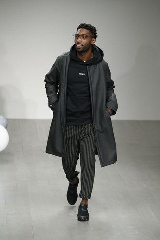 Schwarzen Ledermantel kombinieren – 12 Herren Outfits