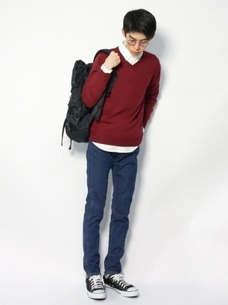Schwarzen Nylon Rucksack kombinieren – 13 Herren Outfits
