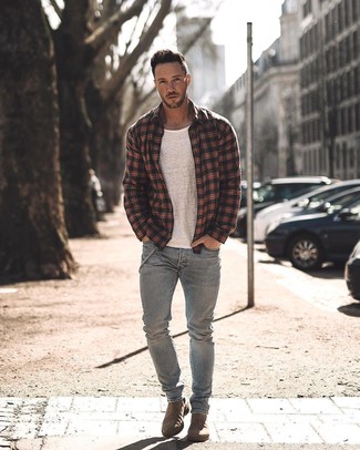 20 Jährige: Wie schwarze Shirtjacke mit grauer Hose zu kombinieren – 37 Herren Outfits