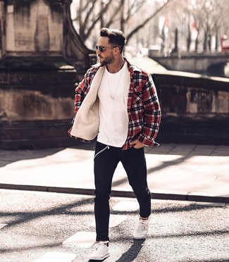 Welche Shirtjacken mit schwarzer enger Jeans zu tragen – 73 Herren Outfits