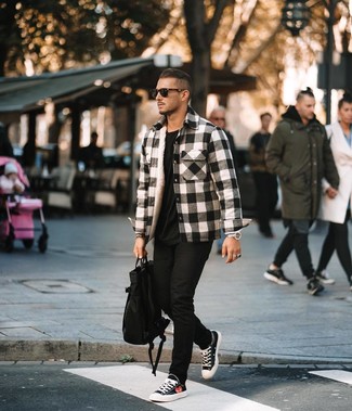 Welche Shirtjacken mit schwarzer enger Jeans zu tragen – 73 Herren Outfits