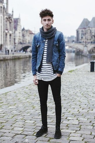 Welche Shirtjacken mit schwarzer enger Jeans zu tragen – 73 Herren Outfits