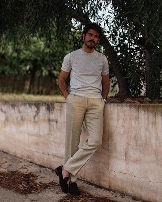30 Jährige: Schwarze Wildleder Slipper kombinieren – 394 Sommer Herren Outfits