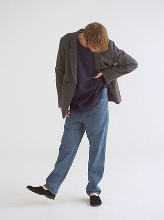 Schwarze Wildleder Slipper kombinieren – 695+ Herren Outfits warm Wetter