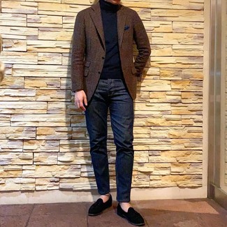 Schwarze Wildleder Slipper kombinieren – 695+ Herren Outfits warm Wetter