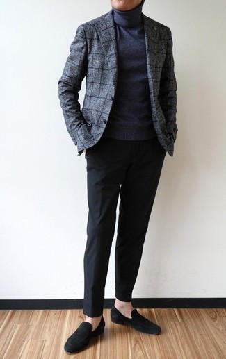 Schwarze Wildleder Slipper kombinieren – 695+ Herren Outfits warm Wetter
