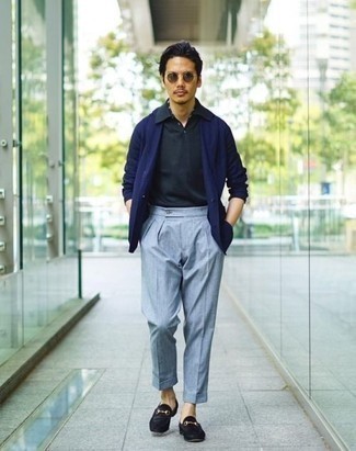 Schwarze Wildleder Slipper kombinieren – 487 Sommer Herren Outfits