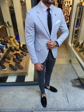 Schwarze Wildleder Slipper kombinieren – 793+ Herren Outfits