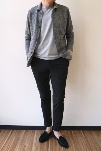 Schwarze Wildleder Slipper kombinieren – 793+ Herren Outfits