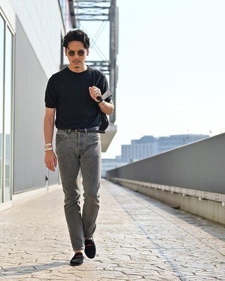 30 Jährige: Schwarze Wildleder Slipper kombinieren – 394 Sommer Herren Outfits