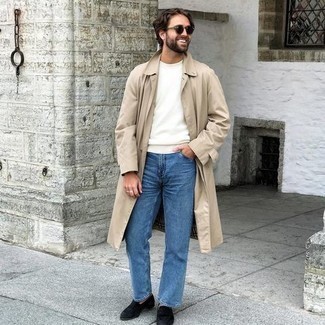 Schwarze Wildleder Slipper kombinieren – 695+ Herren Outfits warm Wetter
