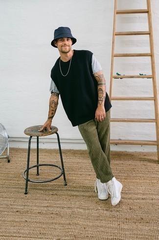 Schwarzen Pullunder kombinieren – 18 Frühling Herren Outfits