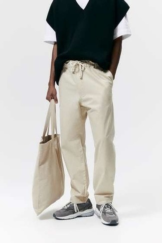 Schwarzen Pullunder kombinieren – 18 Frühling Herren Outfits