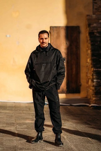 Welche Windjacken mit schwarzer Jogginghose zu tragen – 22 Herren Outfits