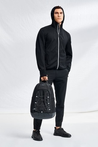 Welche Windjacken mit schwarzer Jogginghose zu tragen – 22 Herren Outfits