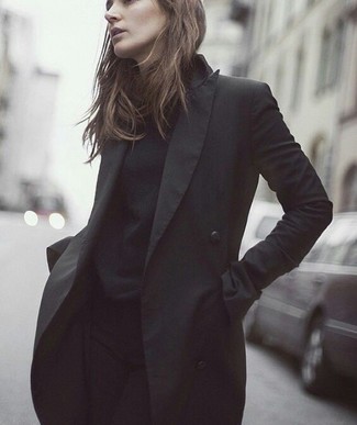 Schwarzen Trenchcoat kombinieren – 72 Damen Outfits