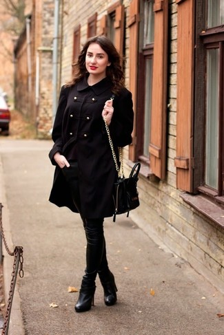 Schwarzen Trenchcoat kombinieren – 72 Damen Outfits