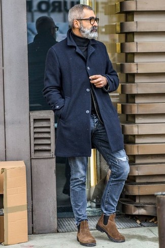Welche Chelsea Boots mit schwarzen Rollkragenpullovers zu tragen – 507+ Herren Outfits