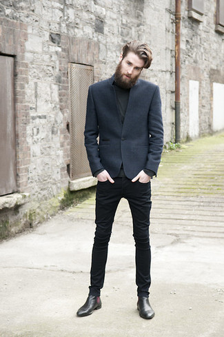 Welche Chelsea Boots mit schwarzen Rollkragenpullovers zu tragen – 507+ Herren Outfits