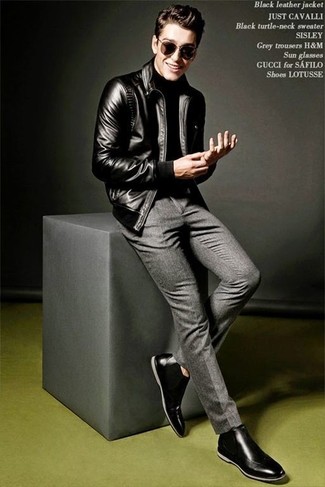 Welche Chelsea Boots mit schwarzen Rollkragenpullovers zu tragen – 507+ Herren Outfits