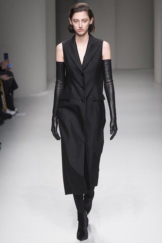 Schwarze Samt Stiefeletten kombinieren – 17 Damen Outfits