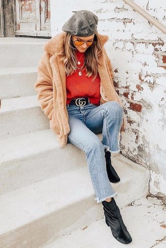 Schwarze Samt Stiefeletten kombinieren – 17 Damen Outfits