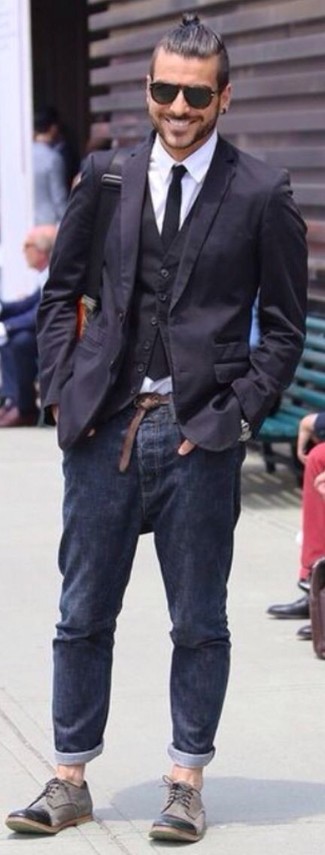Welche Businesshemden mit schwarzer Weste zu tragen – 115 Herren Outfits
