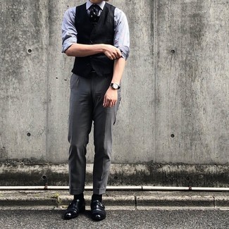 Welche Businesshemden mit schwarzer Weste zu tragen – 115 Herren Outfits