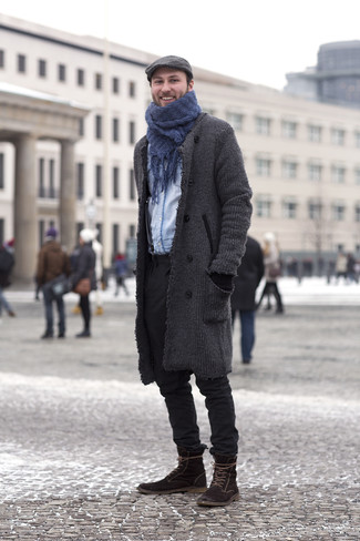 Schwarze Wollhandschuhe kombinieren – 56 Herren Outfits kühl Wetter