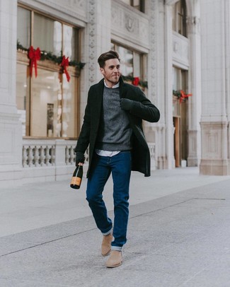 Schwarze Wollhandschuhe kombinieren – 56 Herren Outfits kühl Wetter
