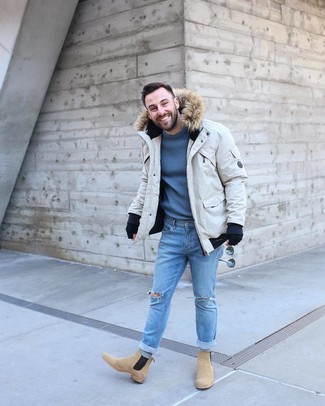 Schwarze Wollhandschuhe kombinieren – 56 Herren Outfits kühl Wetter