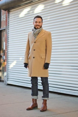 Schwarze Wollhandschuhe kombinieren – 56 Herren Outfits kühl Wetter