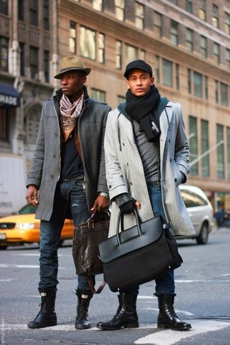 Schwarze Wollhandschuhe kombinieren – 56 Herren Outfits kühl Wetter