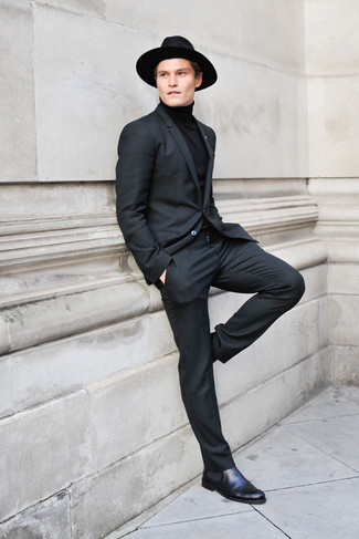 Schwarzen Wollhut kombinieren – 353 Herren Outfits
