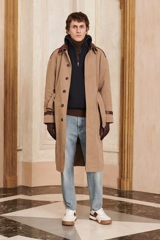 Schwarzen Pullover mit einem Reißverschluss am Kragen kombinieren – 51 Herren Outfits