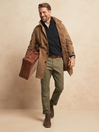 Schwarzen Pullover mit einem Reißverschluss am Kragen kombinieren – 51 Herren Outfits