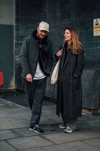 Schwarzen Pullover mit einem Reißverschluß kombinieren – 86 Herren Outfits
