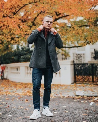 Schwarzen Pullover mit einem Reißverschluß kombinieren – 86 Herren Outfits