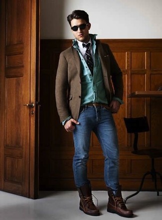 Wie Sakko mit enger Jeans zu kombinieren – 27 Smart-Casual Herren Outfits kühl Wetter