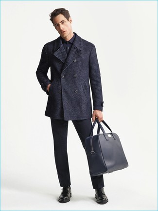 Blaue Aktentasche kombinieren – 18 Herren Outfits kühl Wetter